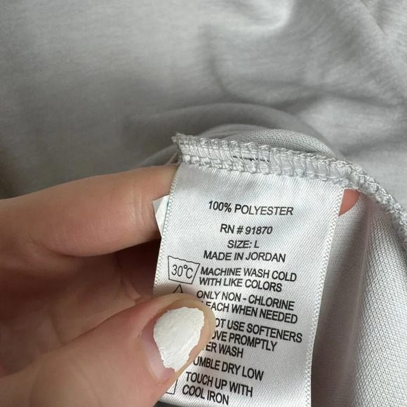 Pebble Beach Dry-Luxe Performance 1/4 zip pullover grey mens  large K18 - Picture 4 of 5